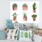 Designart - Flowers In A Pot Cacti and Succulents - Traditional Canvas Wall Art Print